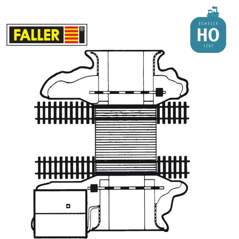Passage à niveau électrique HO Faller 120174 - Maketis