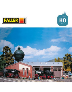Rotonde locomotives 3 emplacements HO Faller 120177 - Maketis