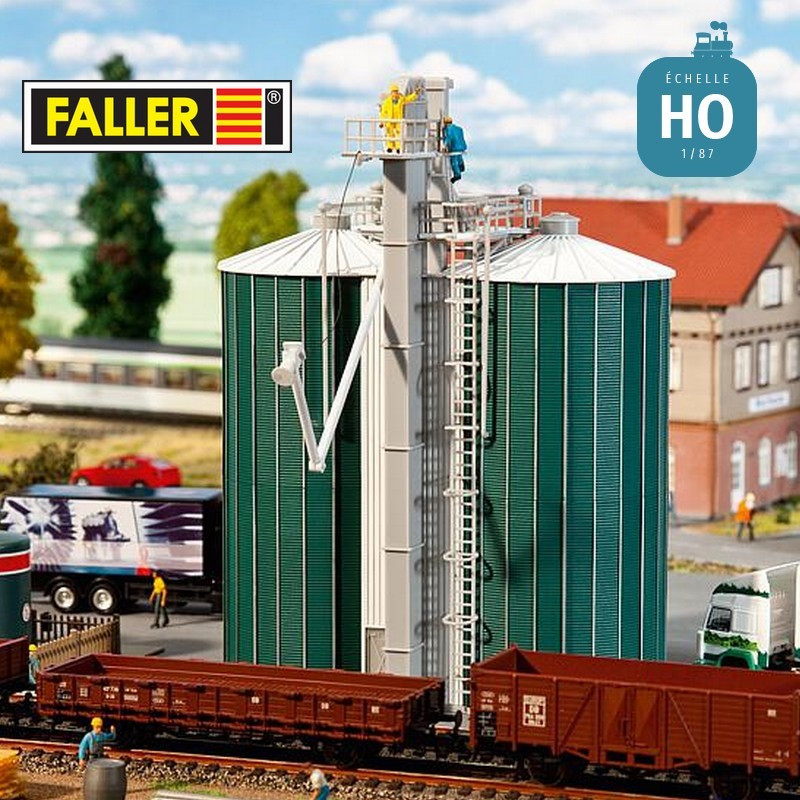 Double silo HO Faller 120260 - Maketis