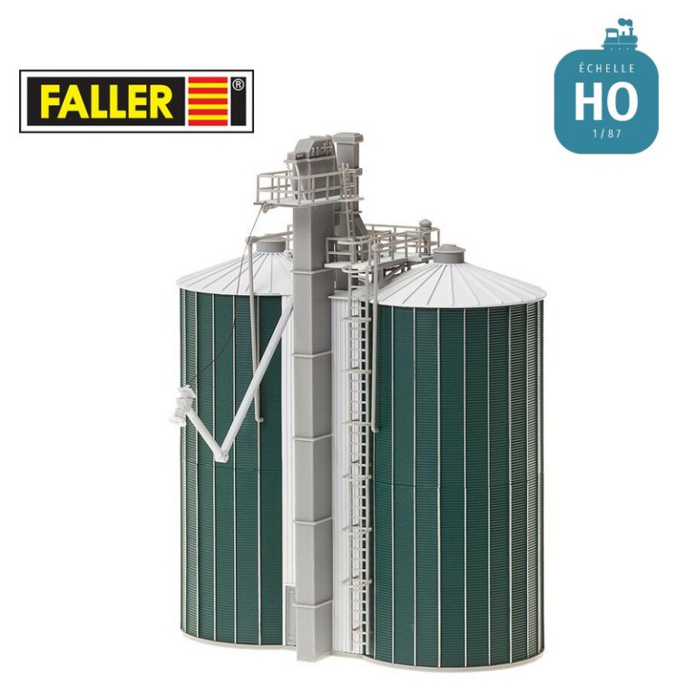 Double silo HO Faller 120260 - Maketis
