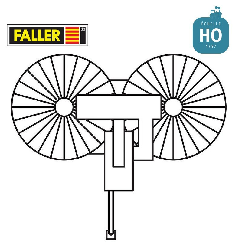 Double silo HO Faller 120260 - Maketis