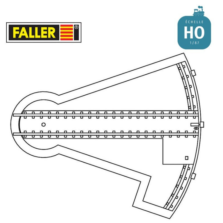 Plaque tournante à segments HO Faller 120275 - Maketis