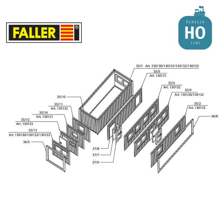 Module préfabriqué HO Faller 130132 - Maketis