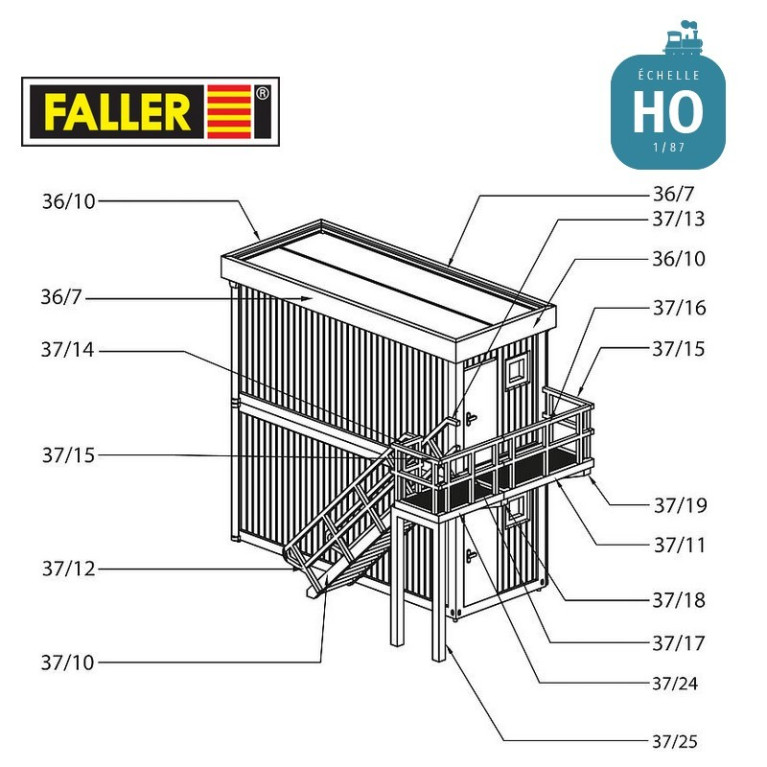 Module préfabriqué HO Faller 130132 - Maketis