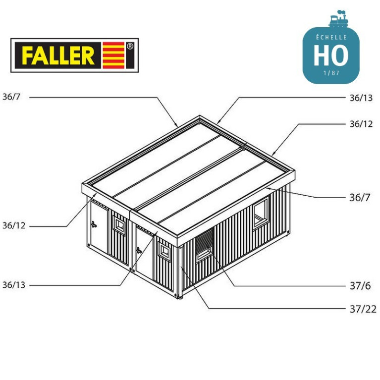 Module préfabriqué HO Faller 130132 - Maketis