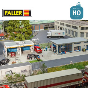 Station-lavage pour autos HO Faller 130154 - Maketis