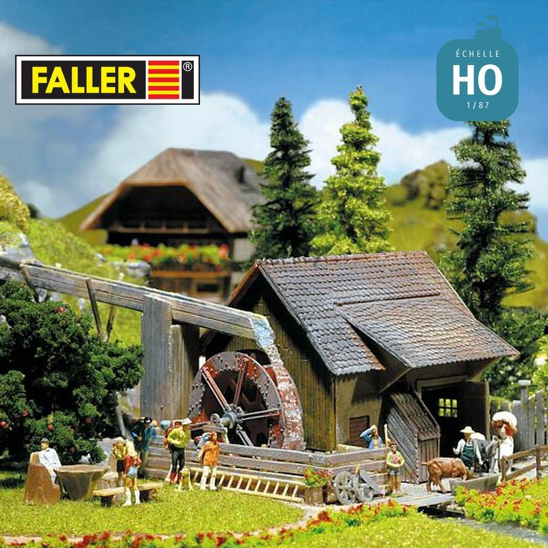 Moulin à eau avec pompe HO Faller 130225 - Maketis