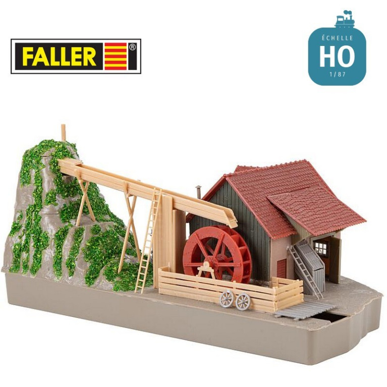 Moulin à eau avec pompe HO Faller 130225 - Maketis