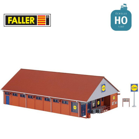 Supermarché Lidl HO Faller 130615 - Maketis