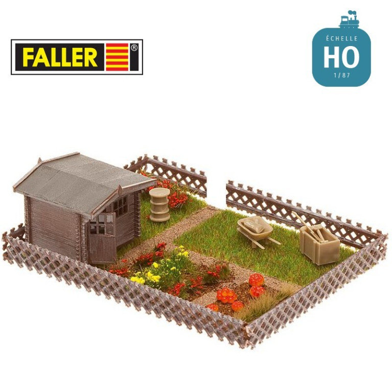 Jardin d'ouvrier + petite maison de jardin HO Faller 180492 - Maketis Jardin d'ouvrier + petite maison de jardin HO Faller 180492 - Maketis