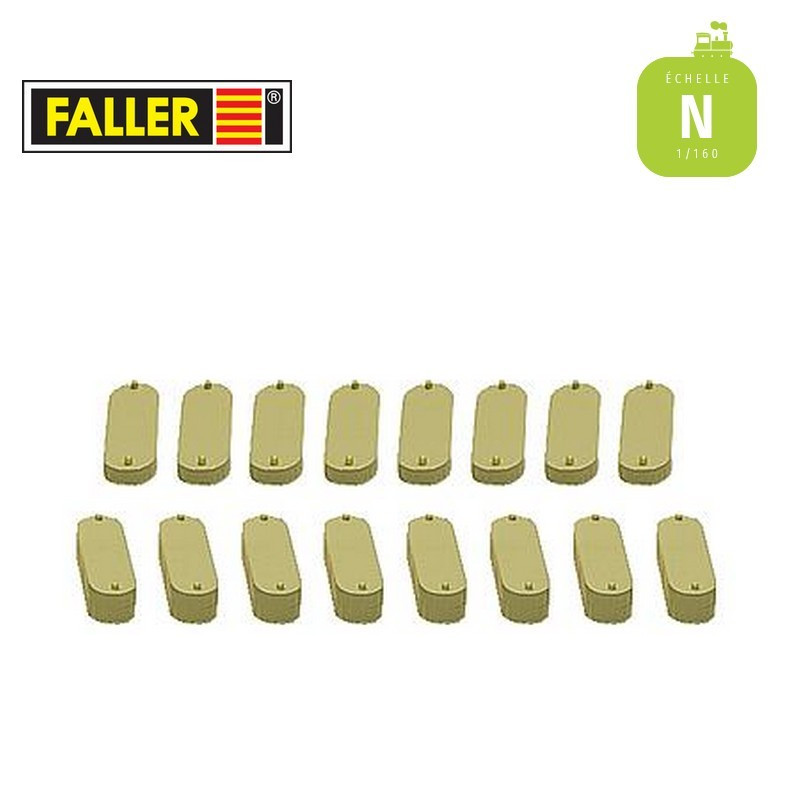 Piliers assortis (16 pcs) N Faller 222548 - Maketis