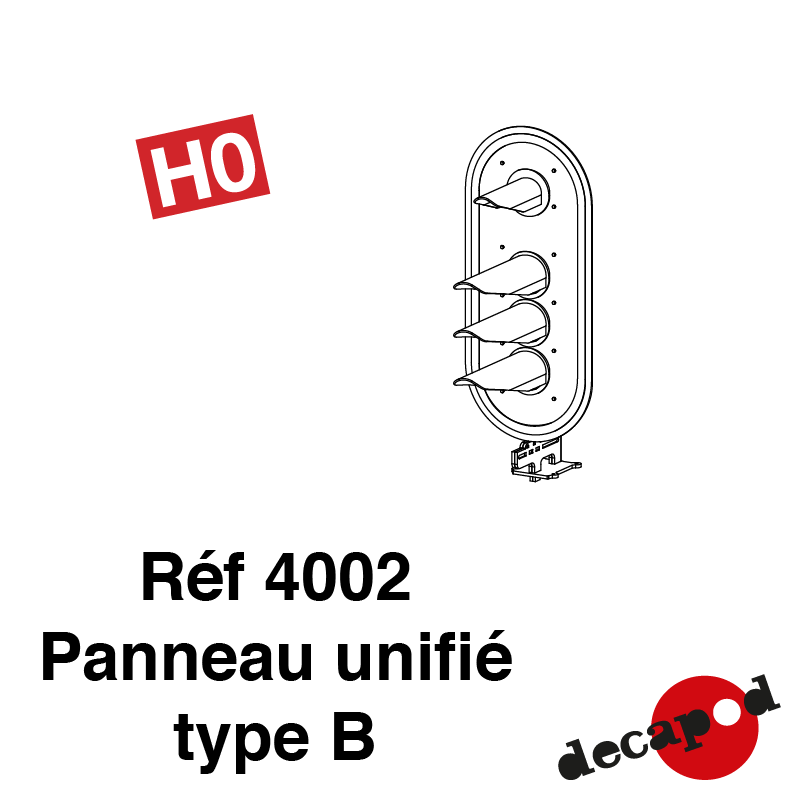 Panneau unifié type B HO Decapod 4002 - Maketis
