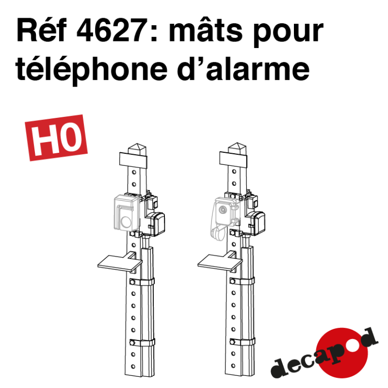 Poles for alarm telephones H0 Decapod 4627 - Maketis Poles for alarm telephones H0 Decapod 4627 - Maketis