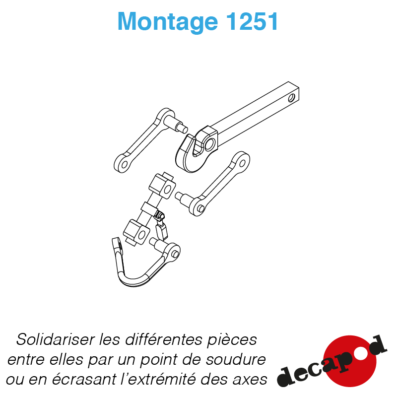 Attelages à vis modernes HO Decapod 1251 - Maketis