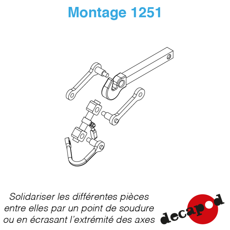 Modern screw couplings H0 Decapod 1251 - Maketis Modern screw couplings H0 Decapod 1251 - Maketis