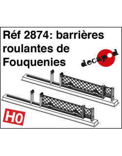 Barrières roulantes type Fouquenies HO Decapod 2874