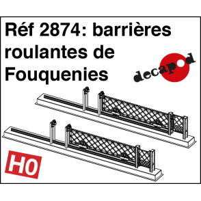Barrières roulantes type Fouquenies HO Decapod 2874 - Maketis