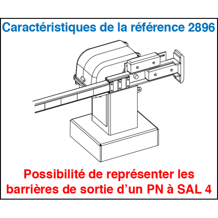 Demi-barrières de PN sur moteur Alsthom HO Decapod 2896 - Maketis