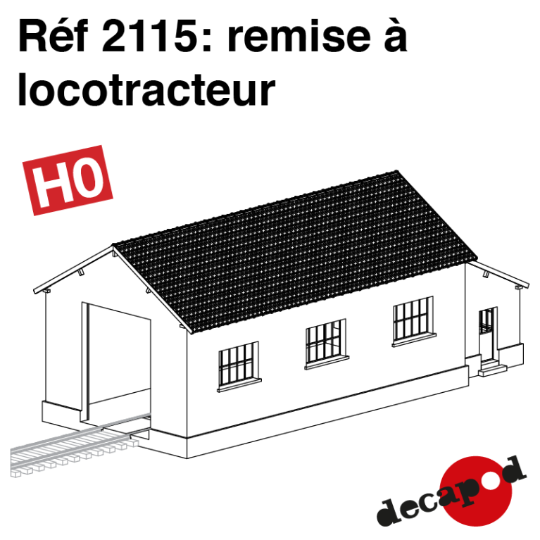 Remise à locotracteur HO Decapod 2115 - Maketis