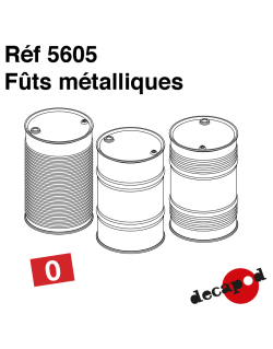 Fûts métalliques (4 pcs) O Decapod 5605 - Maketis
