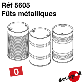 Fûts métalliques (4 pcs) O Decapod 5605 - Maketis