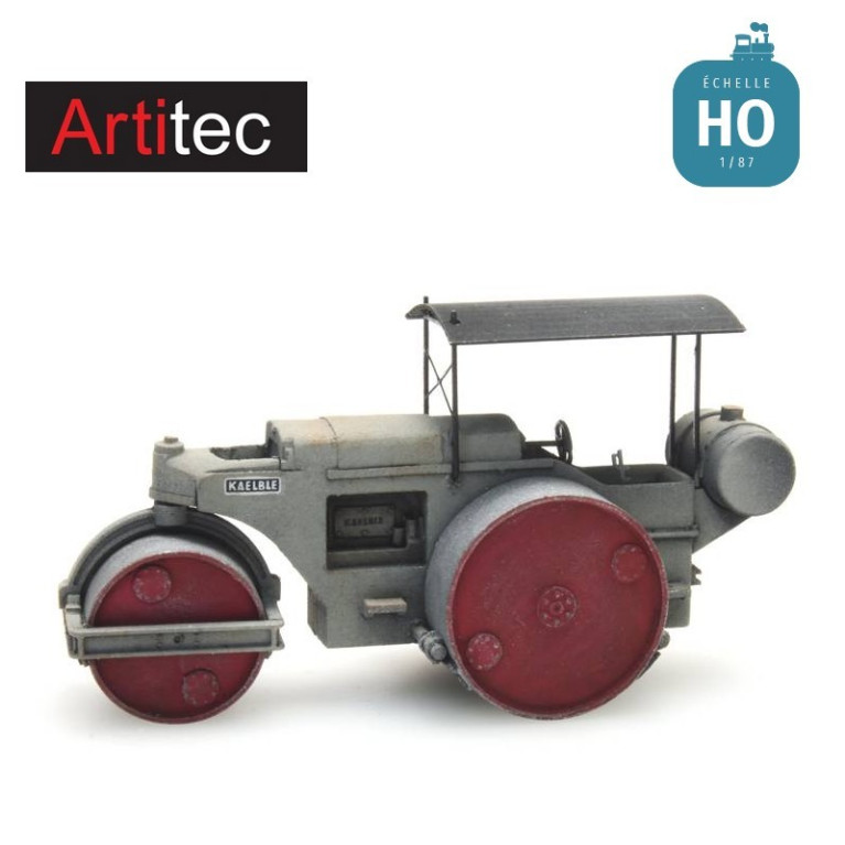 Rouleau compresseur gris "Kaelble" HO Artitec 387.274 - Maketis Rouleau compresseur gris "Kaelble" HO Artitec 387.274 - Maketis