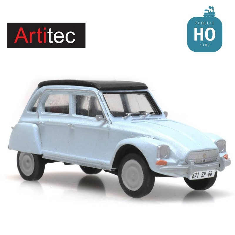 Citroën Dyane bleue HO Artitec 387.435 - Maketis