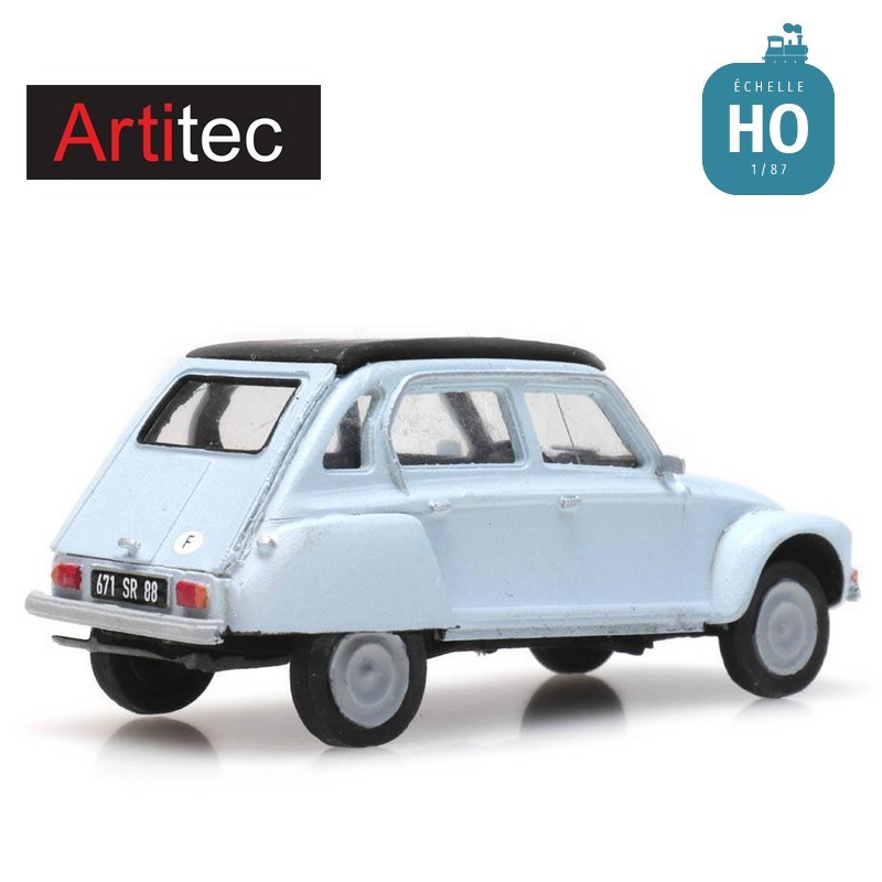 Citroën Dyane bleue HO Artitec 387.435 - Maketis