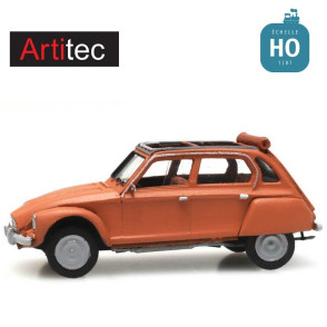 Citroën Dyane orange toit ouvert HO Artitec 387.438 - Maketis