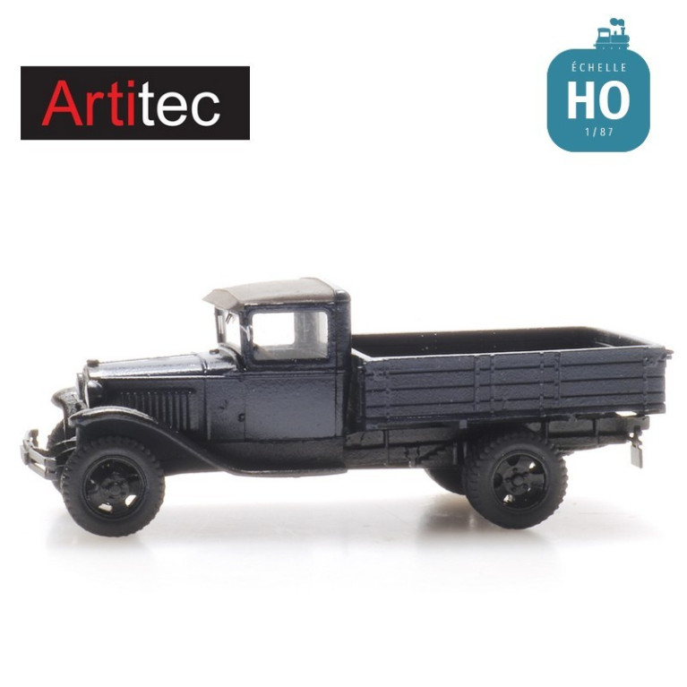 Ford modèle AA bleu foncé avec benne HO Artitec 387497 - Maketis