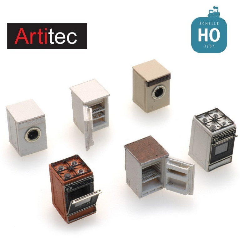 Equipements électroménagers HO Artitec 387.507 - Maketis