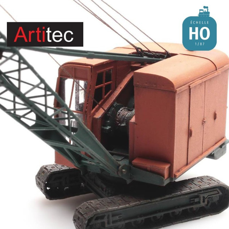 Grue de chantier sur chenille RB-17 HO Artitec 387259 - Maketis Grue de chantier sur chenille RB-17 HO Artitec 387259 - Maketis