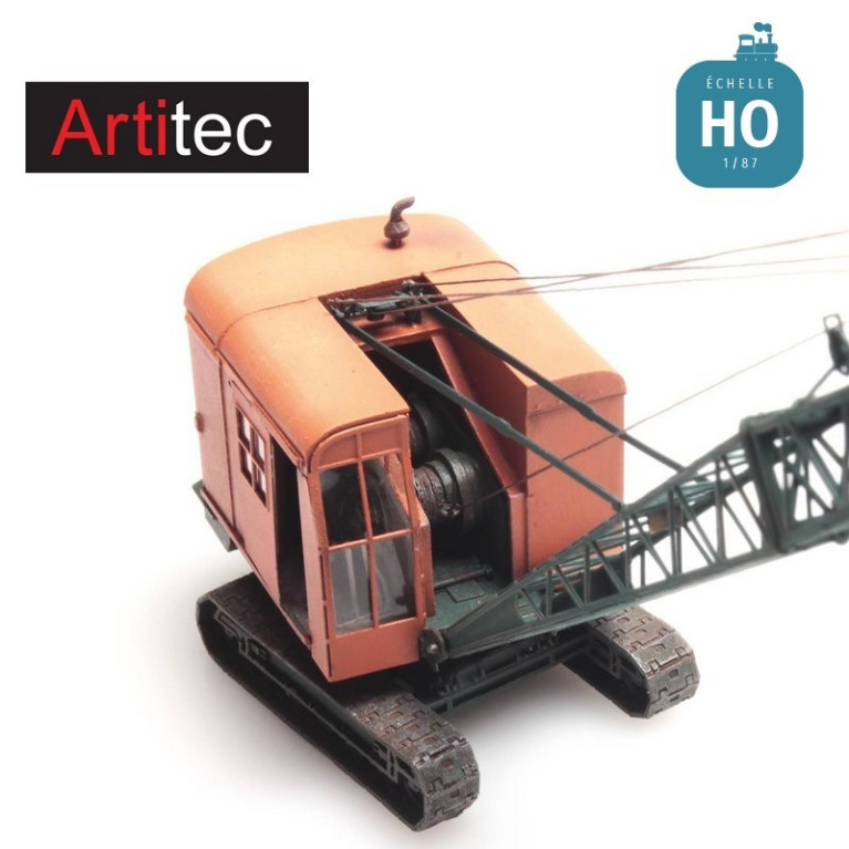 Grue de chantier sur chenille RB-17 HO Artitec 387259 - Maketis Grue de chantier sur chenille RB-17 HO Artitec 387259 - Maketis