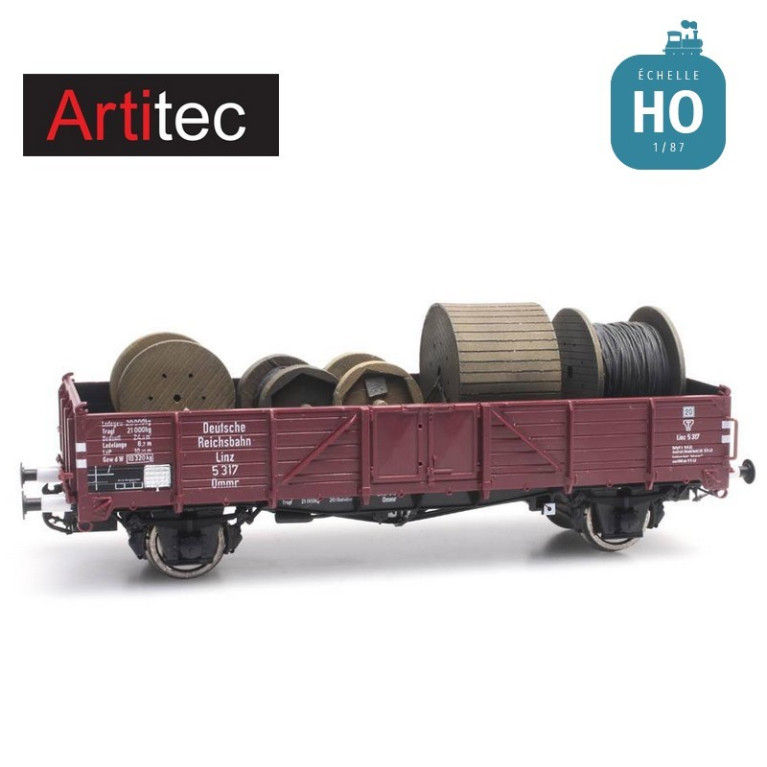 Chargement de tourets de câbles HO Artitec 48780171 Chargement de tourets de câbles HO Artitec 48780171