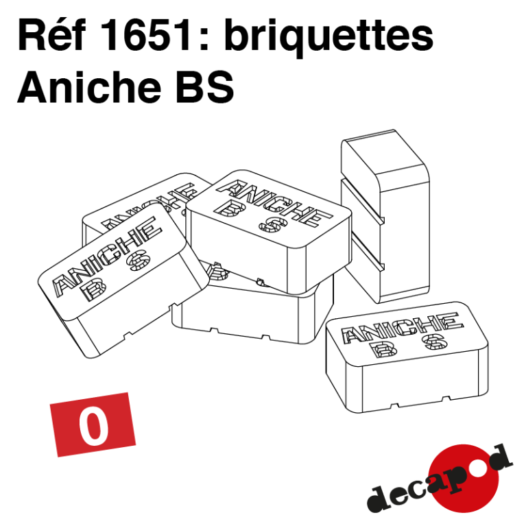 Briquettes Aniche BS (20 pcs) O Decapod 1651 - Maketis Briquettes Aniche BS (20 pcs) O Decapod 1651 - Maketis