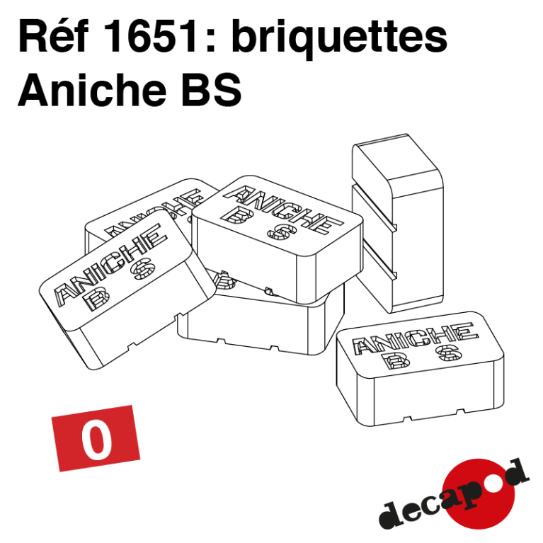 Briquettes Aniche BS (20 pcs) O Decapod 1651 - Maketis