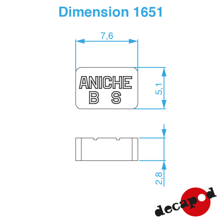 Briquettes Aniche BS (20 pcs) O Decapod 1651 - Maketis Briquettes Aniche BS (20 pcs) O Decapod 1651 - Maketis