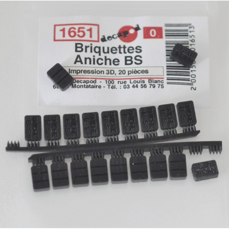 Briquettes Aniche BS (20 pcs) O Decapod 1651 - Maketis