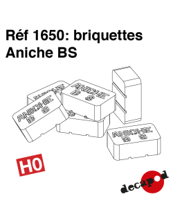 Briquettes Aniche BS (40 pcs) HO Decapod 1650 - Maketis