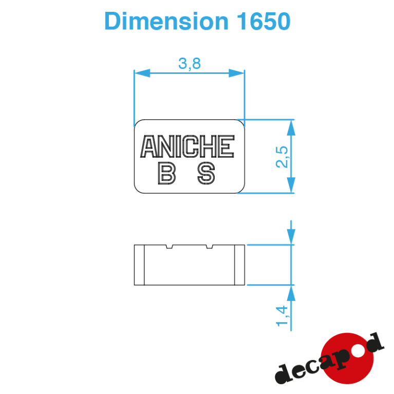 Aniche BS Briquettes (40 pcs) H0 Decapod 1650 - Maketis