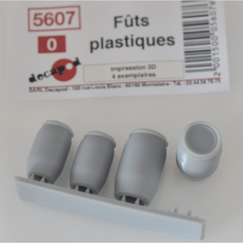 Fûts plastiques (4 pcs) O Decapod 5607 - Maketis