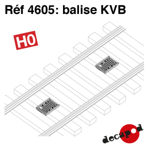 Balises KVB (12 pcs) HO Decapod 4605 - Maketis