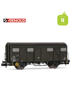 Coffret 2 Wagons couverts K SNCF EP III N Arnold HN6514 - Maketis