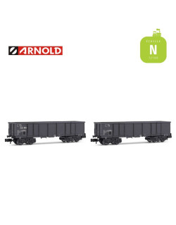 Arnold ARNOLD  1/160 RAME 4 WAGONS TOMBEREAU TRAIN ELECTRIQUE N 