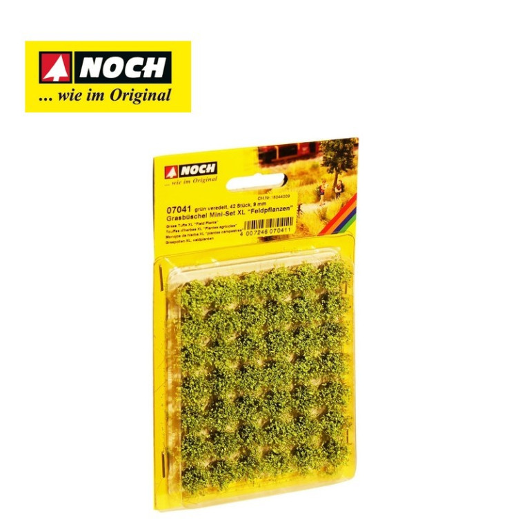 Touffes d'herbe XL "Plantes de terrain" 9 mm (42 pcs) Noch 07041 - Maketis