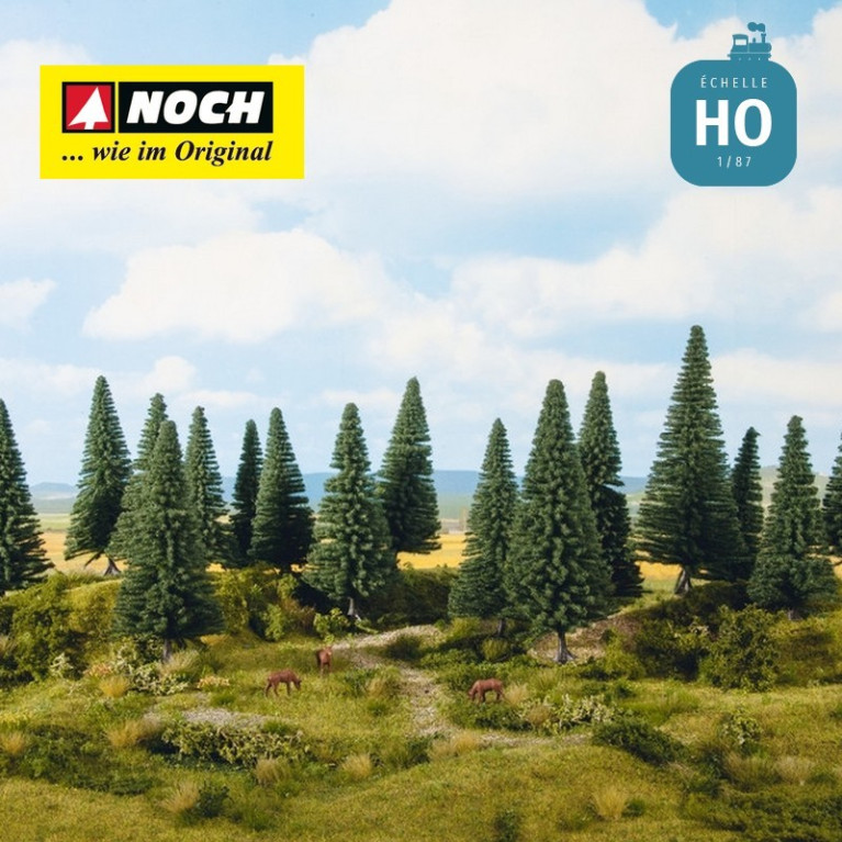Sapins 10-14cm (8 pcs) HO Noch 24640 - Maketis Sapins 10-14cm (8 pcs) HO Noch 24640 - Maketis