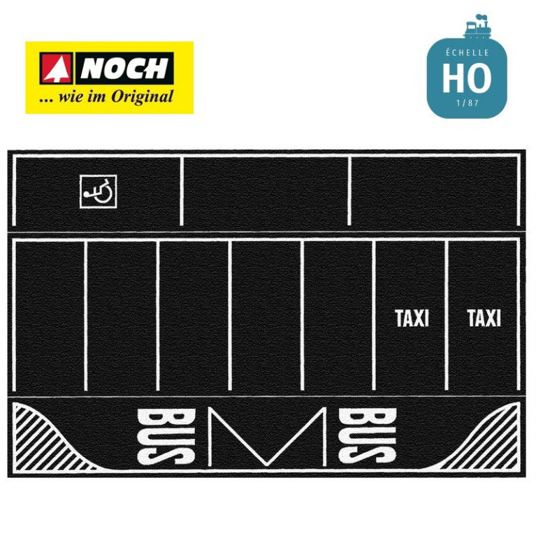 Feuille pour Parking Asphalte 22x14cm (2 pcs) HO Noch 60718 - Maketis Feuille pour Parking Asphalte 22x14cm (2 pcs) HO Noch 60718 - Maketis