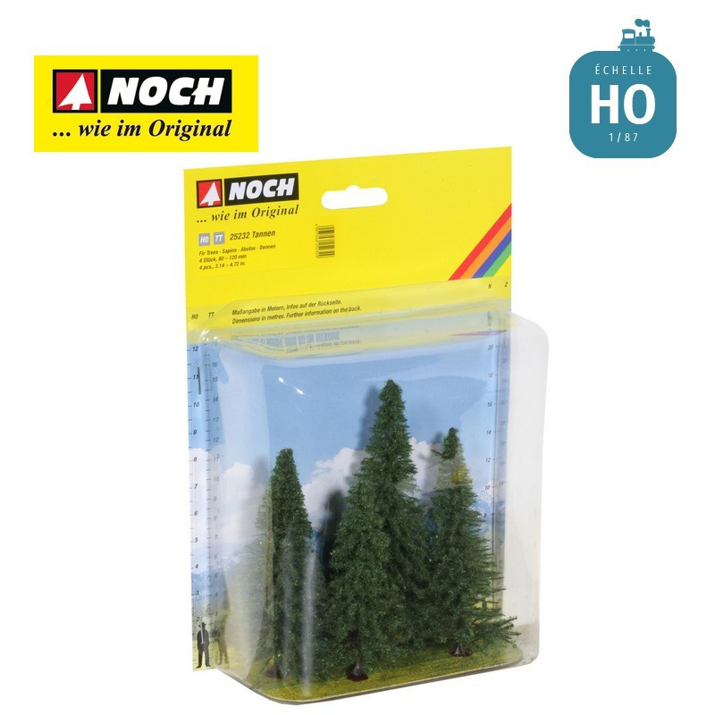 Sapins 8-12cm (4 pcs) HO Noch 25232 - Maketis