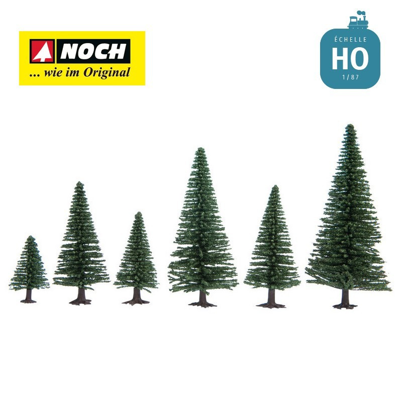 Sapins 5-14cm (25 pcs) HO Noch 26820 - Maketis