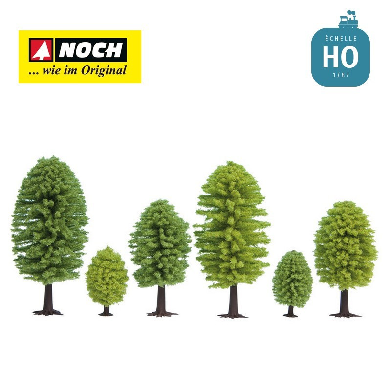 Arbres feuillus 5-9cm (10 pcs) HO Noch 26901 - Maketis